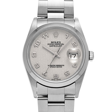 ロレックス デイトジャスト 16200 アイボリーコンピュータ メンズ 時計 【中古】【wristwatch】