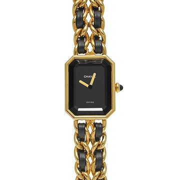 シャネル プルミエール S H0001 ブラック レディース 時計 【中古】【wristwatch】