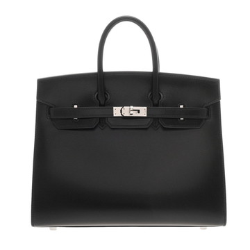 エルメス バーキン 25 セリエ ブラック ボックスカーフ レディース バッグ 【未使用】【bag】