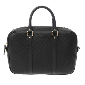 グッチ ディアマンテ ブリーフケース ブラック 344357 レザー レディース バッグ 【中古】【bag】