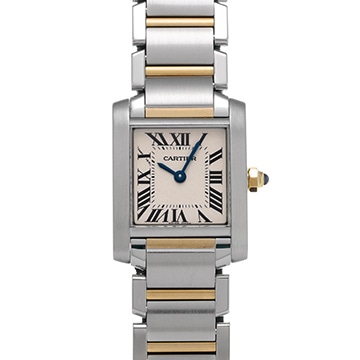 カルティエ タンク フランセーズ SM W51007Q4 シルバー レディース 時計 【中古】【wristwatch】