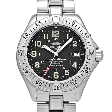 ブライトリング スーパーオーシャン A185B09PFA ブラック メンズ 時計 【中古】【wristwatch】