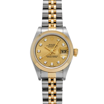 ロレックス デイトジャスト 26 79163G シャンパン/ダイヤモンド レディース 時計 【中古】【wristwatch】