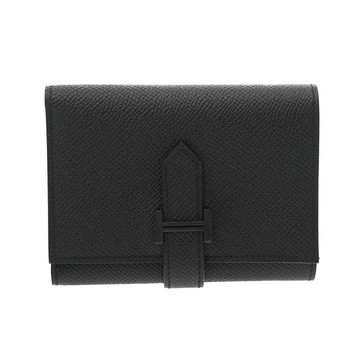 エルメス ベアン コンビネ モノクローム ブラック ヴォーエプソン レディース 財布 【中古】【purse】