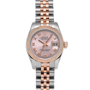ロレックス デイトジャスト 179171 ピンク レディース 時計 【中古】【wristwatch】