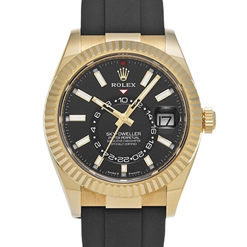 ロレックス スカイドゥエラー 336238 ブラック メンズ 時計 【中古】【wristwatch】