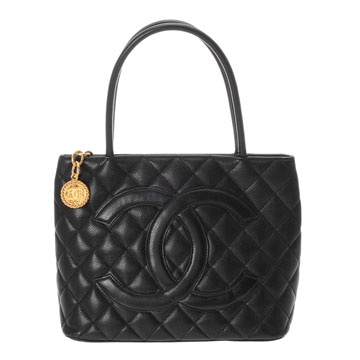 シャネル マトラッセ 復刻トート ブラック A01804 キャビアスキン レディース バッグ 【中古】【bag】