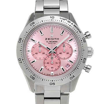 ゼニス クロノマスター スポーツ ピンク 03.3109.3600/18.M3100 ピンク メンズ 時計 【中古】【wristwatch】