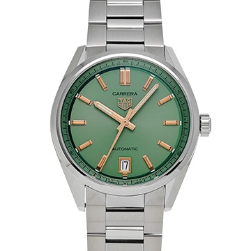 タグ ホイヤー カレラ キャリバー7 デイト WBN2312.BA0001 グリーン メンズ 時計 【中古】【wristwatch】