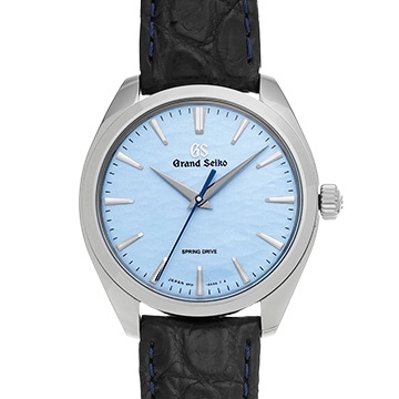グランドセイコー エレガンスコレクション スプリングドライブ 御神渡り SBGY007 ブルー メンズ 時計 【中古】【wristwatch】