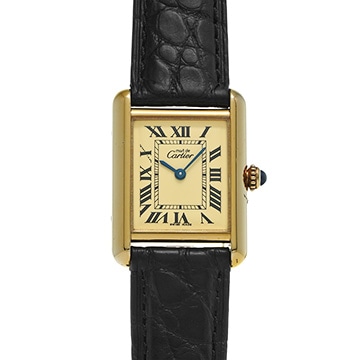 カルティエ マストタンク MM W1017354 イエロー レディース 時計 【中古】【wristwatch】