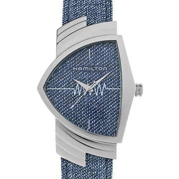 ハミルトン ベンチュラ クォーツ H24411941 ブルー メンズ 時計 【中古】【wristwatch】