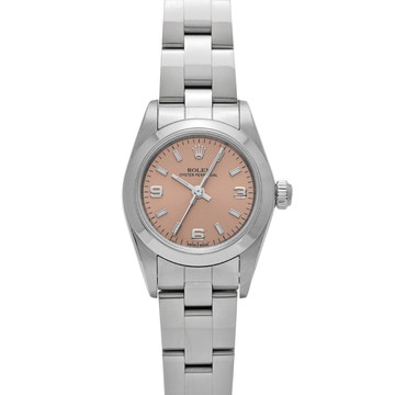 ロレックス オイスターパーペチュアル 76080 ピンク レディース 時計 【中古】【wristwatch】