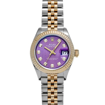 ロレックス レディ デイトジャスト 28 279173G ラベンダータペストリー/ダイヤモンド レディース 時計 【中古】【wristwatch】