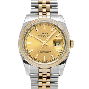ロレックス デイトジャスト 116233 シャンパン メンズ 時計 【中古】【wristwatch】