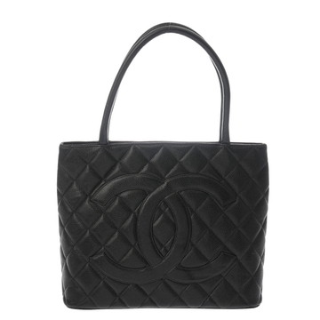 シャネル マトラッセ 復刻トート ブラック A01804 キャビアスキン レディース バッグ 【中古】【bag】