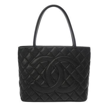 シャネル マトラッセ 復刻トート ブラック A01804 キャビアスキン レディース バッグ 【中古】【bag】