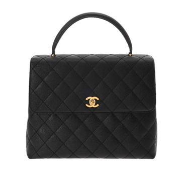 シャネル マトラッセ ハンドバッグ ブラック A12397 キャビアスキン レディース バッグ 【中古】【bag】