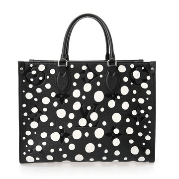 ルイ ヴィトン モノグラムアンプラント LV×YK オンザゴーMM ノワール M46389 レザー レディース バッグ 【中古】【bag】