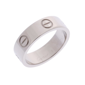 カルティエ ラブリング #51 シルバー K18ホワイトゴールド WG レディース ジュエリー 【中古】【jewelry】