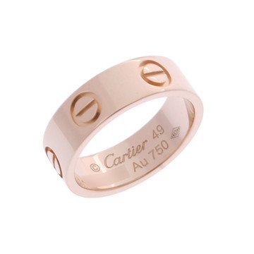 カルティエ ラブリング #49 ゴールド CRB4084849 K18ピンクゴールド PG レディース ジュエリー 【中古】【jewelry】