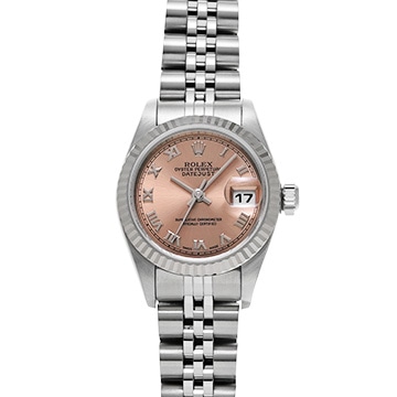 ロレックス デイトジャスト 79174 ピンク レディース 時計 【中古】【wristwatch】