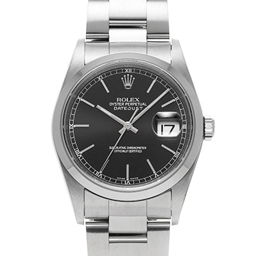 ロレックス デイトジャスト 16200 ブラック メンズ 時計 【中古】【wristwatch】