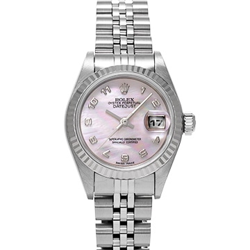 ロレックス デイトジャスト 79174NR ピンクシェル レディース 時計 【中古】【wristwatch】