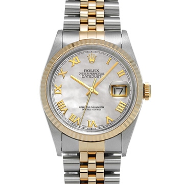 ロレックス デイトジャスト 16233NR ホワイトシェル メンズ 時計 【中古】【wristwatch】