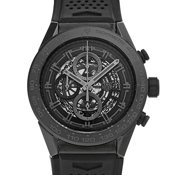 タグ ホイヤー カレラ キャリバーホイヤー01 クロノグラフ CAR2A90.FT6071 ブラック メンズ 時計 【中古】【wristwatch】
