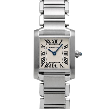 カルティエ タンクフランセーズ SM W51008Q3 シルバー レディース 時計 【中古】【wristwatch】