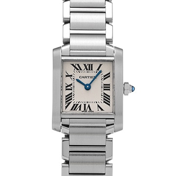 カルティエ タンクフランセーズ SM　 W51008Q3 シルバー レディース 時計 【中古】【wristwatch】