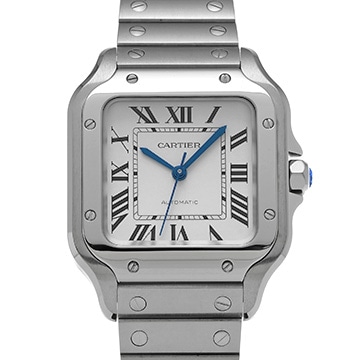 カルティエ サントス ドゥ カルティエ MM WSSA0029 シルバー メンズ 時計 【中古】【wristwatch】