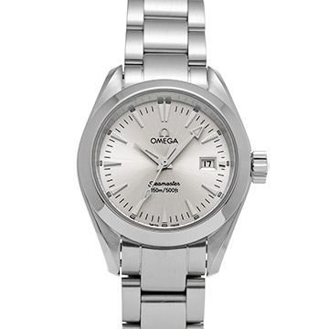 オメガ シーマスター アクアテラ クォーツ 2577.30 シルバー レディース 時計 【中古】【wristwatch】