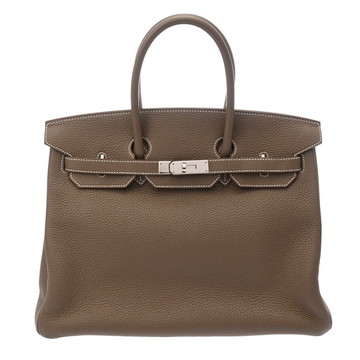 エルメス バーキン 35 エトゥープ トリヨンクレマンス ユニセックス バッグ 【中古】【bag】