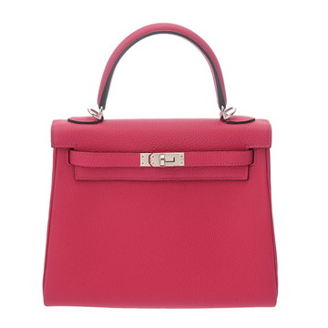 エルメス ケリー 25 内縫い フランボワーズ トゴ レディース バッグ 【中古】【bag】