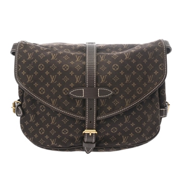 ルイ ヴィトン モノグラムミニラン ソミュール 30 エベヌ M95227 キャンバス レディース バッグ 【中古】【bag】