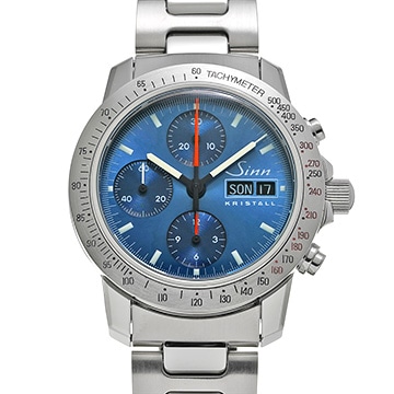 ジン フルダ ユーコンクエスト 303.KRISTALL ブルー メンズ 時計 【中古】【wristwatch】