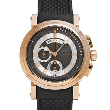 ブレゲ マリーン II クロノグラフ 5827BR/Z2/5ZU グレー メンズ 時計 【中古】【wristwatch】