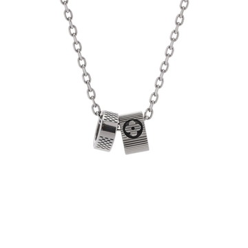 ルイ ヴィトン ペンダント・ダミエ リング シルバー M02250 メタル メンズ ジュエリー 【中古】【jewelry】