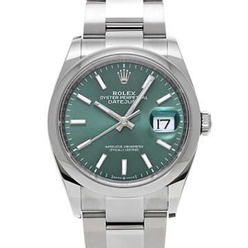 ロレックス デイトジャスト 36 126200 ミントグリーン メンズ 時計 【中古】【wristwatch】