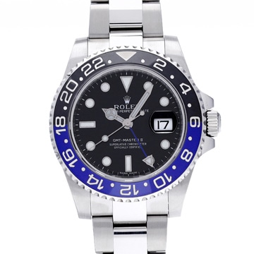 ロレックス GMTマスターII 116710BLNR ブラック メンズ 時計 【中古】【wristwatch】
