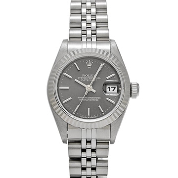 ロレックス デイトジャスト 69174 グレー レディース 時計 【中古】【wristwatch】