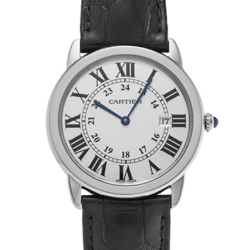 カルティエ ロンドソロ ドゥ カルティエ 36mm W6700255 シルバー ユニセックス 時計 【中古】【wristwatch】