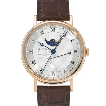 ブレゲ クラシック ムーンフェイズ 7787BR/12/9V6 ホワイトエナメル メンズ 時計 【中古】【wristwatch】