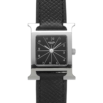 エルメス Hウォッチ HH1.210 ブラック レディース 時計 【中古】【wristwatch】