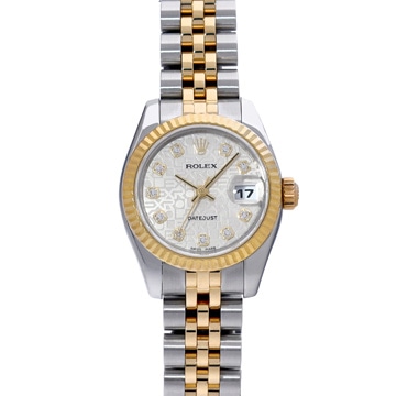 ロレックス デイトジャスト 179173G シルバーコンピュータ/ダイヤモンド レディース 時計 【中古】【wristwatch】
