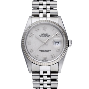 ロレックス デイトジャスト 16234 アイボリーコンピュータ メンズ 時計 【中古】【wristwatch】