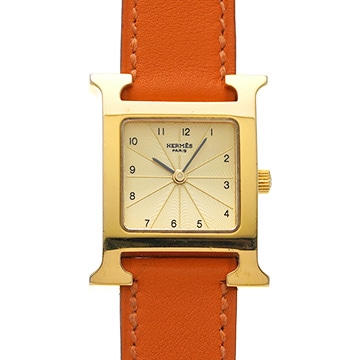 エルメス Hウォッチ HH1.201 シャンパン レディース 時計 【中古】【wristwatch】