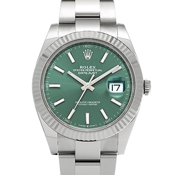 ロレックス デイトジャスト 41 126334 ミントグリーン メンズ 時計 【新品】【wristwatch】